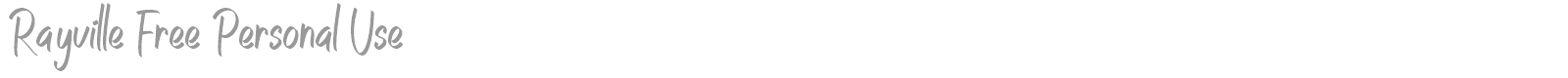 Rayville font preview